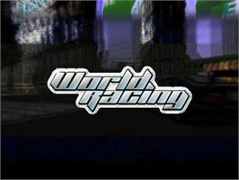 Title screen of World Racing on the Nintendo GameCube.