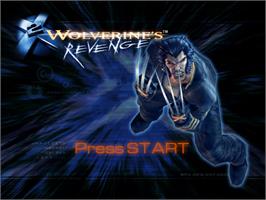 Title screen of X2: Wolverine's Revenge on the Nintendo GameCube.