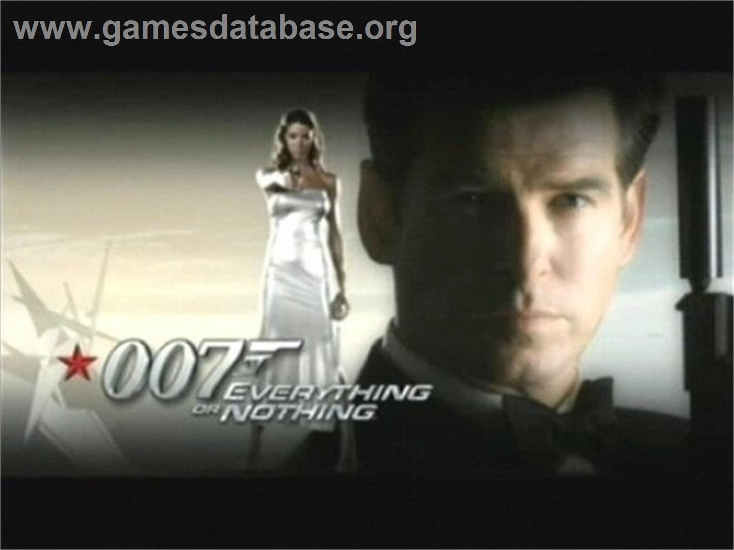 007 - Everything or Nothing - Nintendo GameCube - Artwork - Title Screen