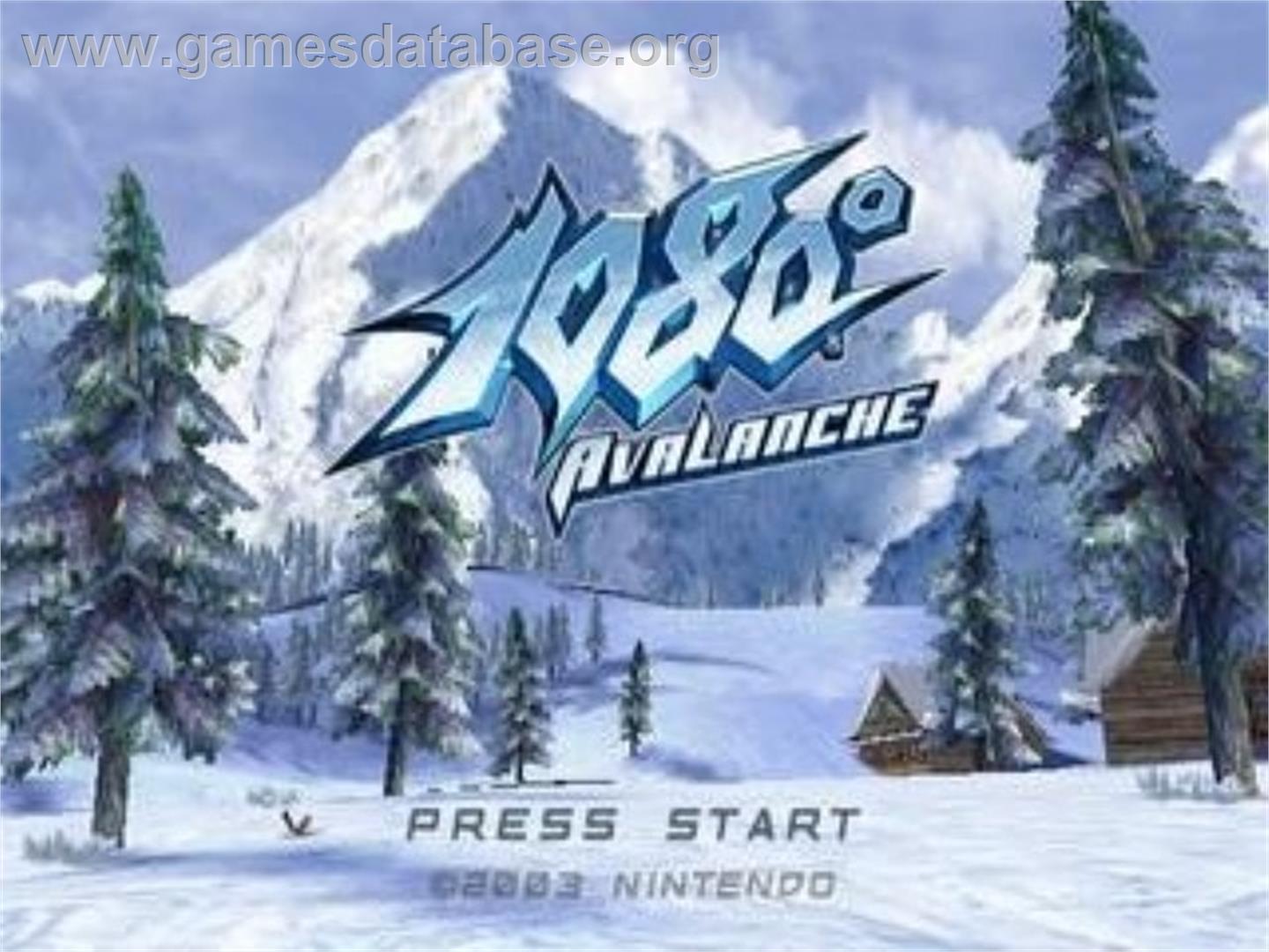 1080° Avalanche - Nintendo GameCube - Artwork - Title Screen