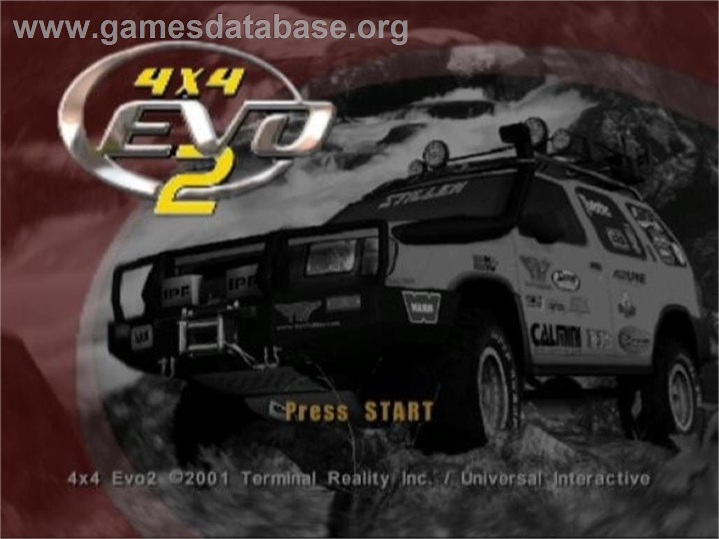 4x4 Evo 2 - Nintendo GameCube - Artwork - Title Screen