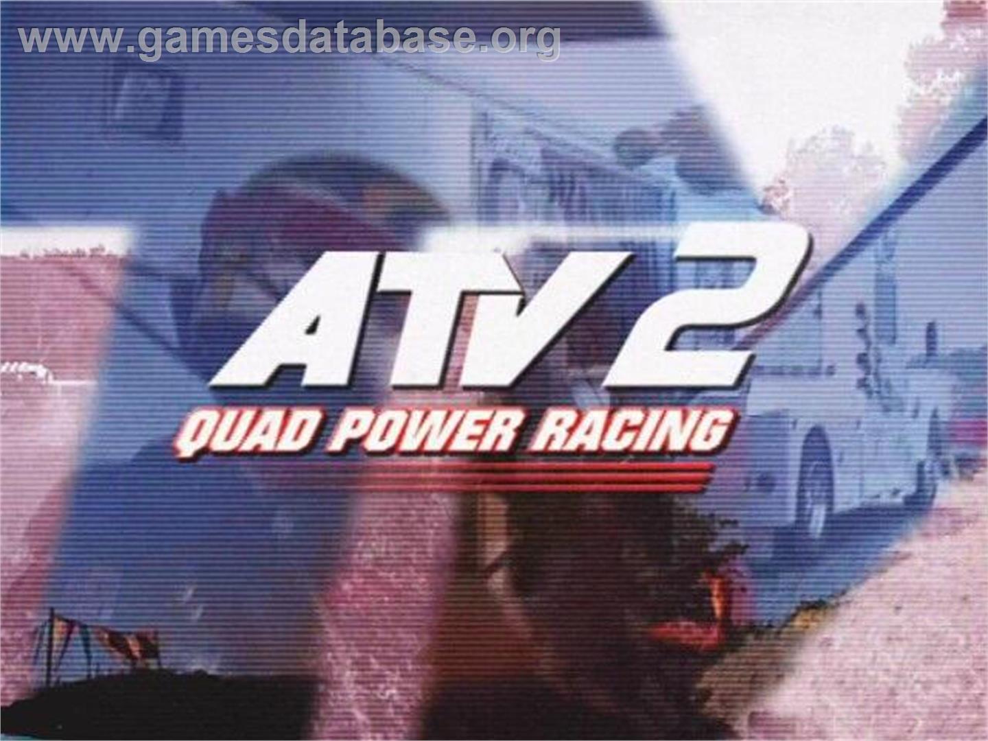 ATV: Quad Power Racing 2 - Nintendo GameCube - Artwork - Title Screen