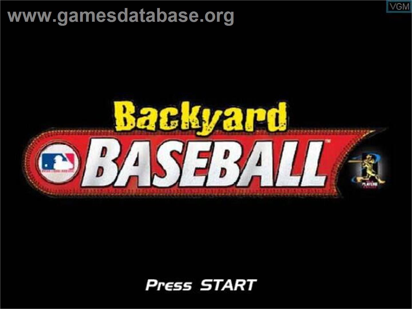 Backyard Baseball - Nintendo GameCube - Artwork - Title Screen