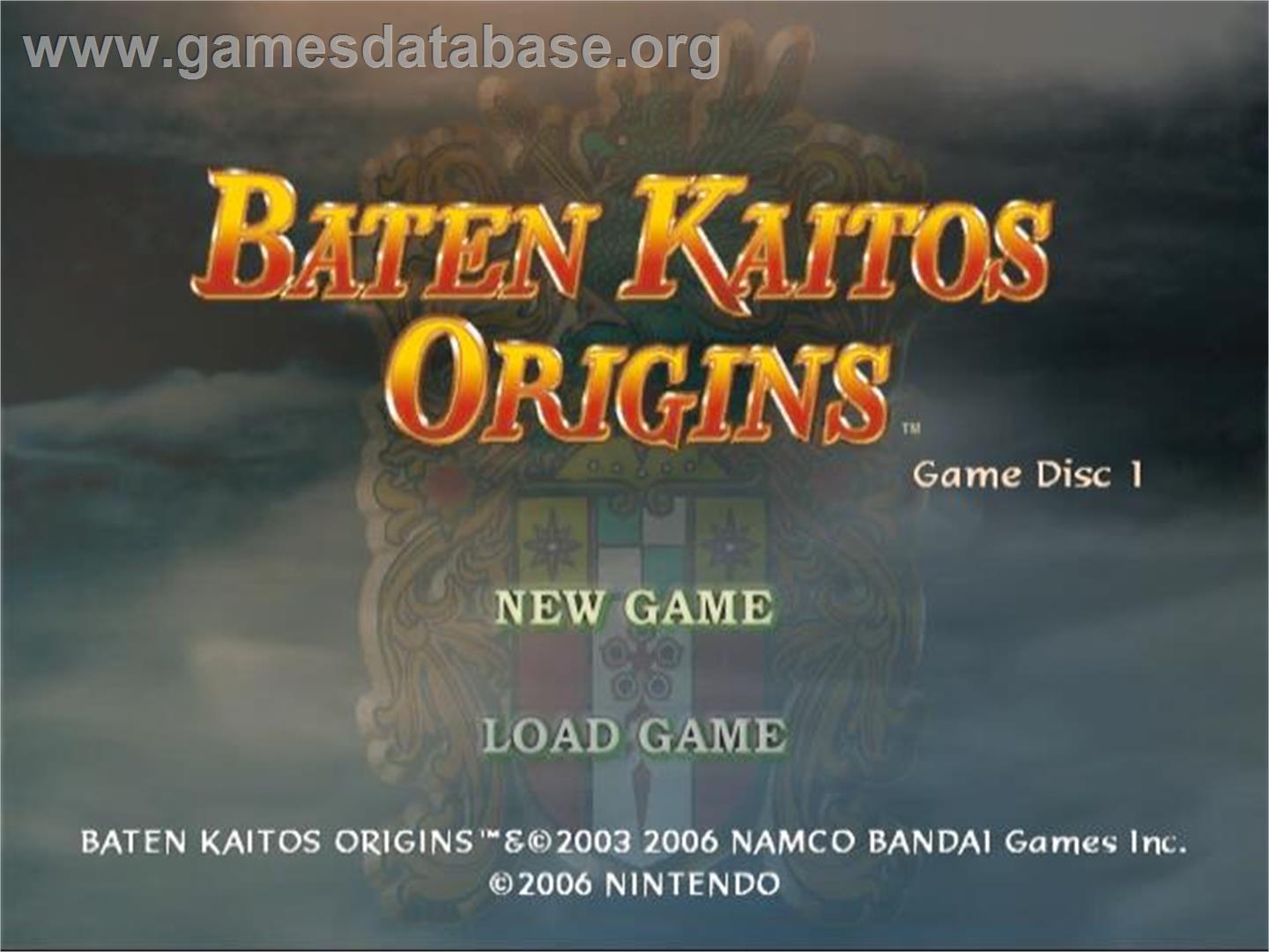 Baten Kaitos Origins - Nintendo GameCube - Artwork - Title Screen