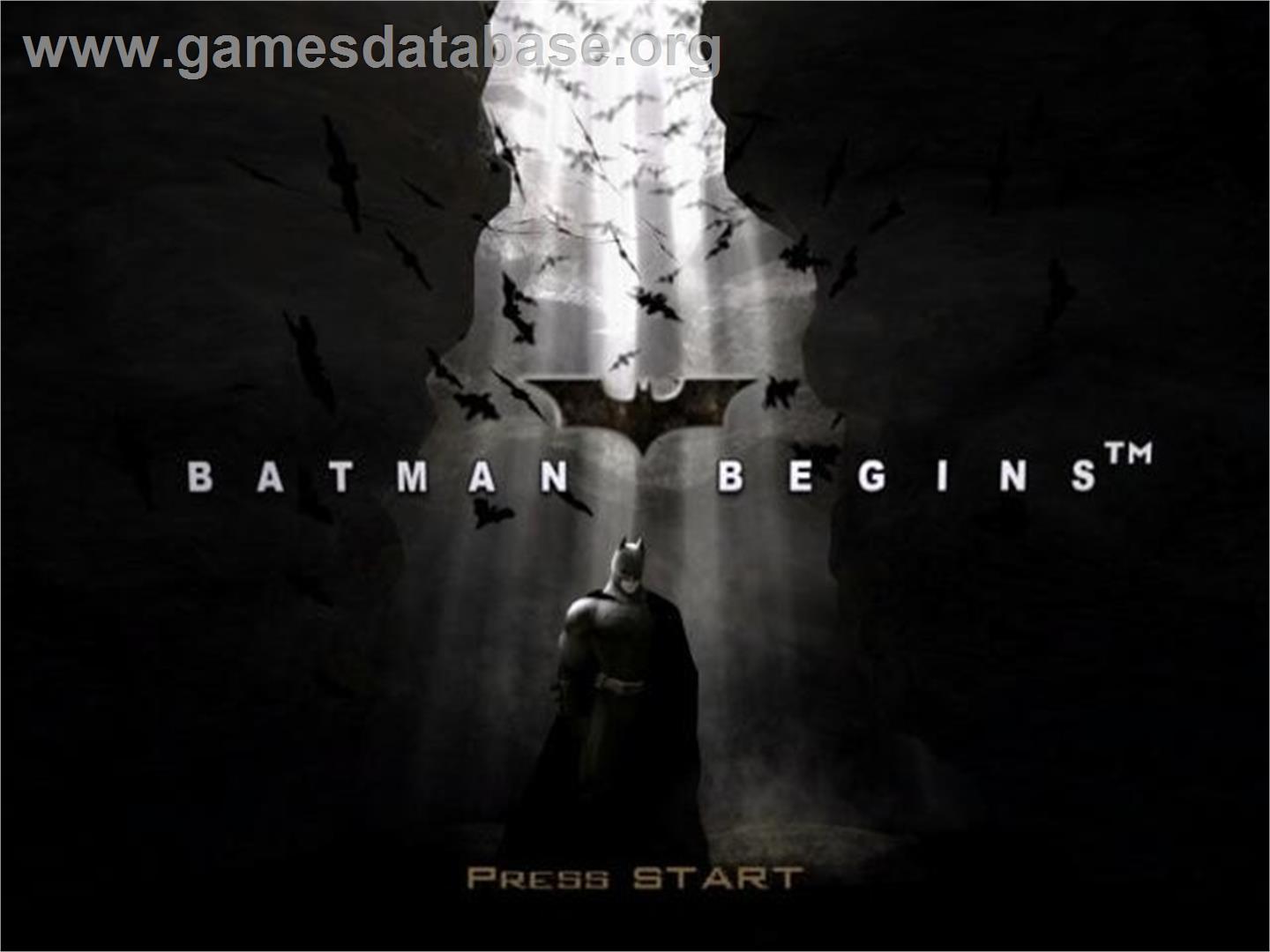 Batman Begins - Nintendo GameCube - Artwork - Title Screen
