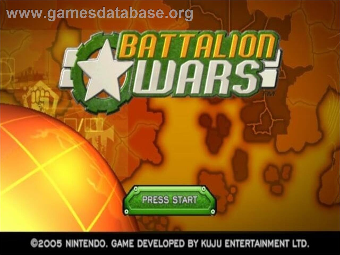 Battalion Wars - Nintendo GameCube - Artwork - Title Screen