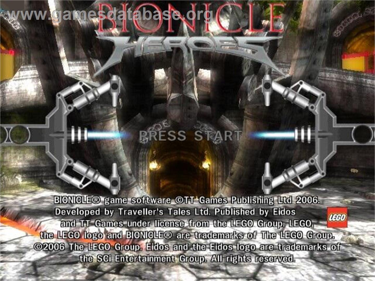 Bionicle Heroes - Nintendo GameCube - Artwork - Title Screen