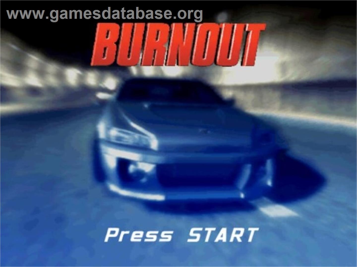 Burnout - Nintendo GameCube - Artwork - Title Screen
