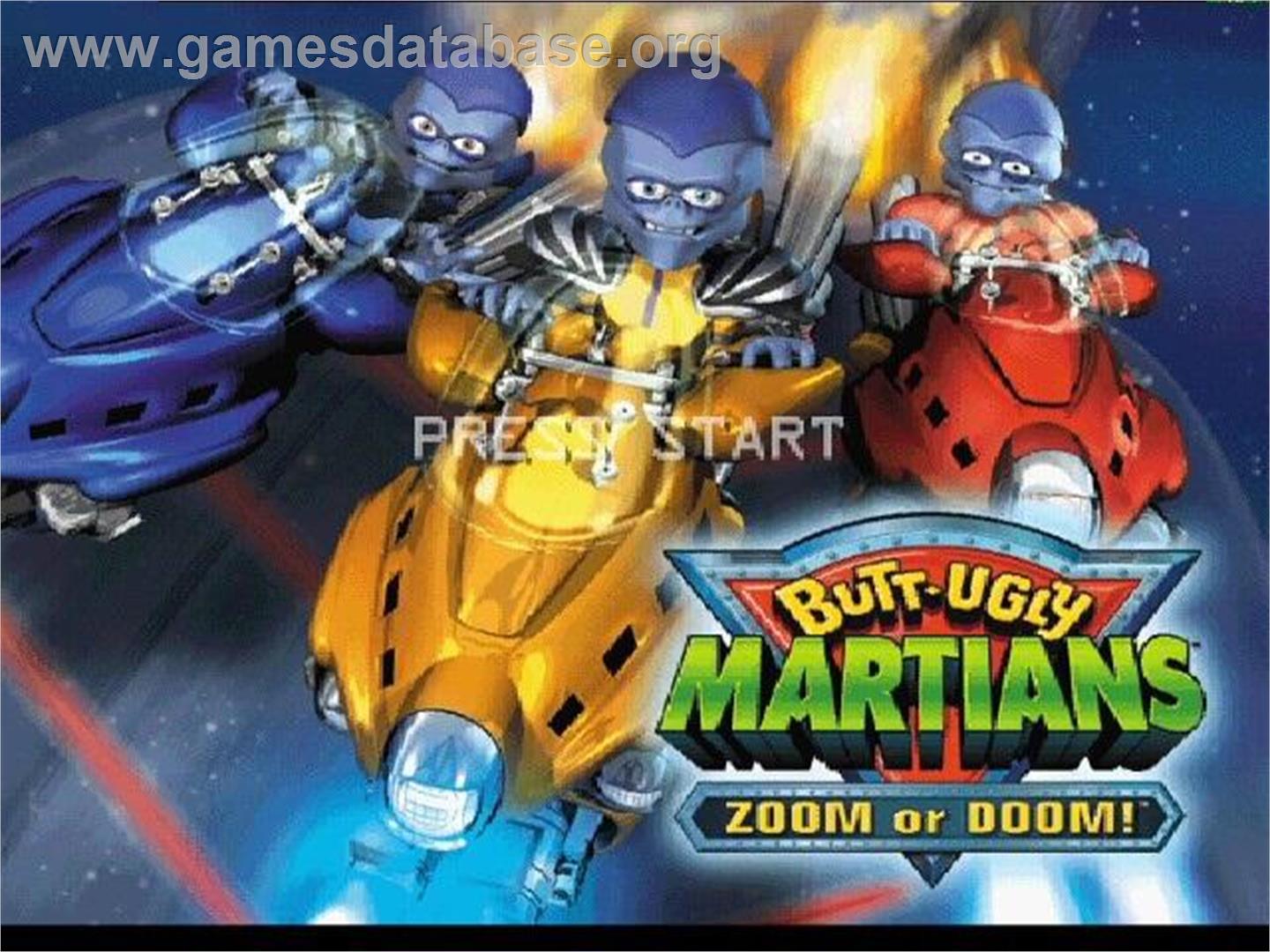 Butt-ugly Martians - Zoom Or Doom! - Nintendo GameCube - Artwork - Title Screen
