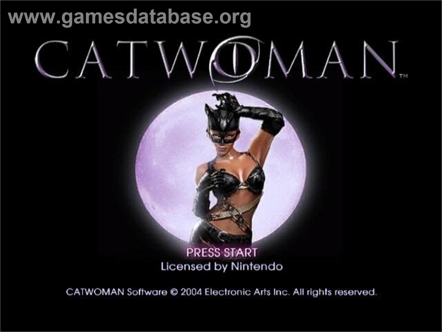 Catwoman - Nintendo GameCube - Artwork - Title Screen