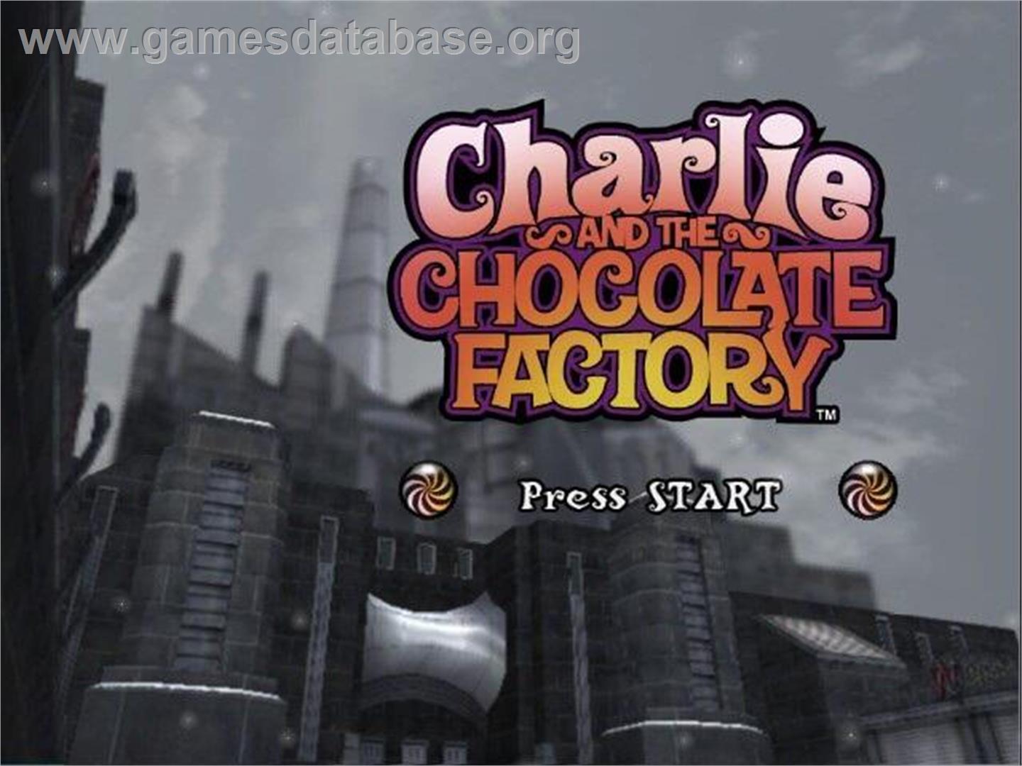 Charlie and the Chocolate Factory - Nintendo GameCube - Artwork - Title Screen