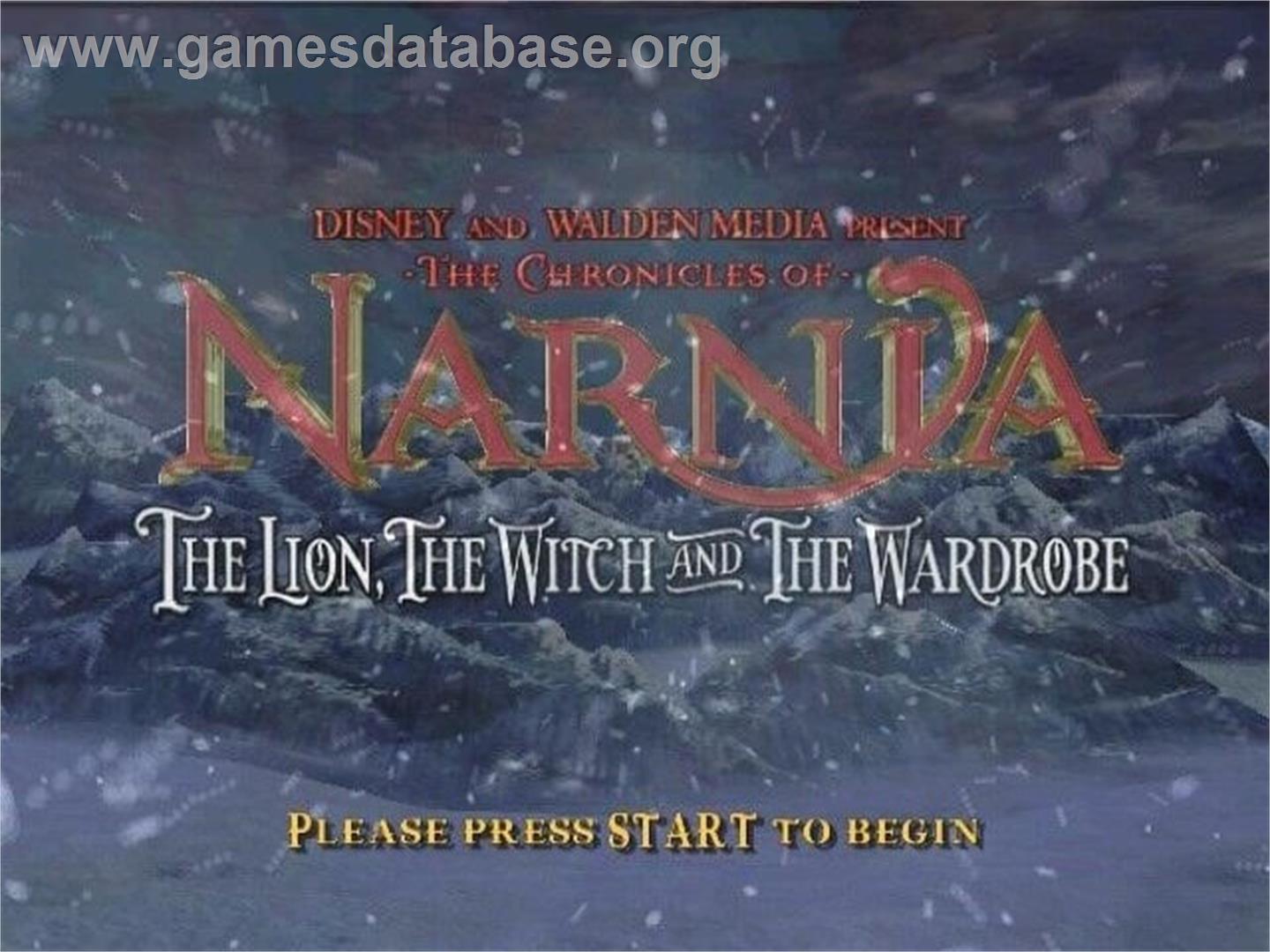 Chronicles Of Narnia, The - The Lion, The Witch And The Wardrobe - Nintendo GameCube - Artwork - Title Screen