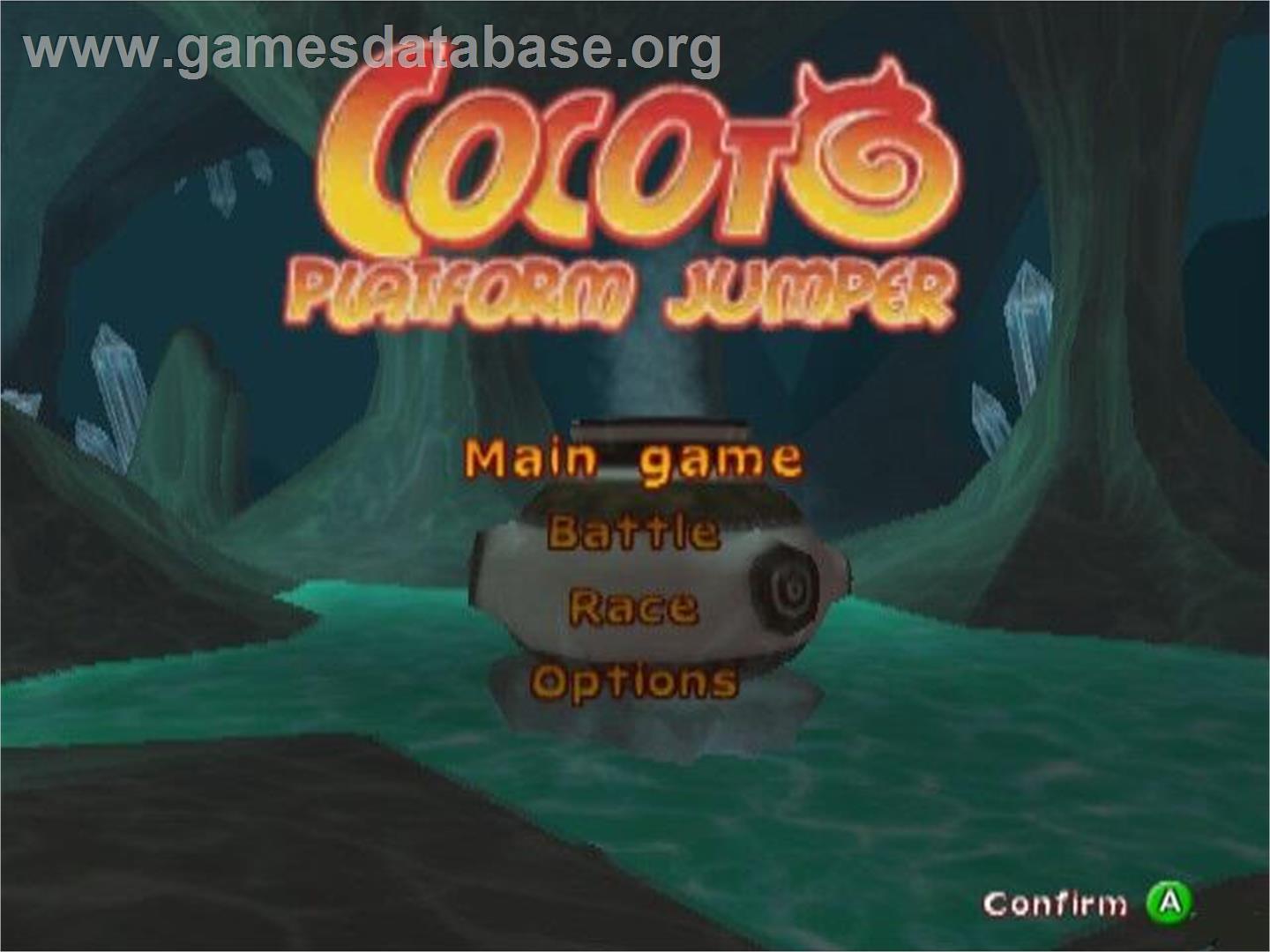 Cocoto Platform Jumper - Nintendo GameCube - Artwork - Title Screen