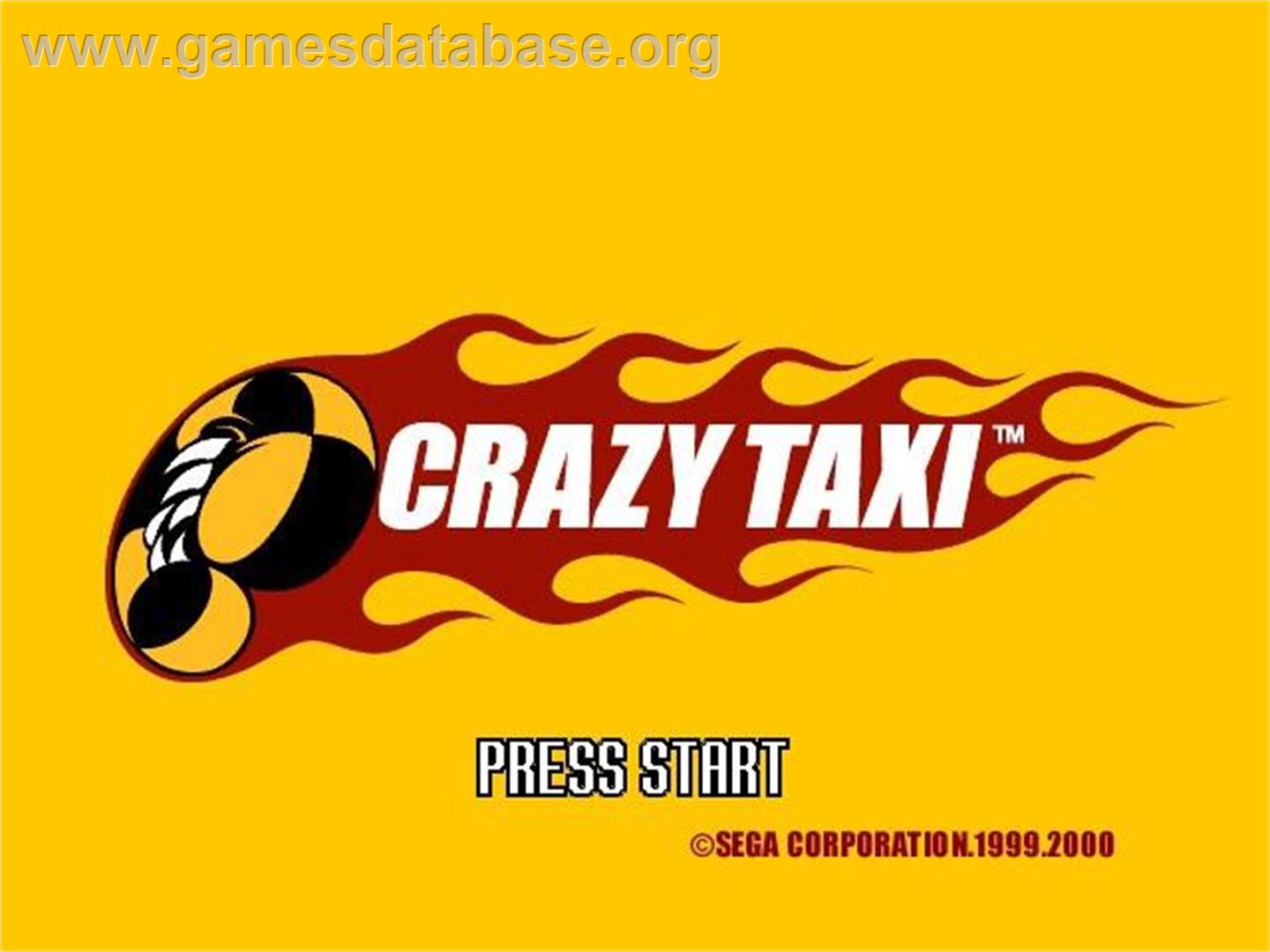Crazy Taxi - Nintendo GameCube - Artwork - Title Screen