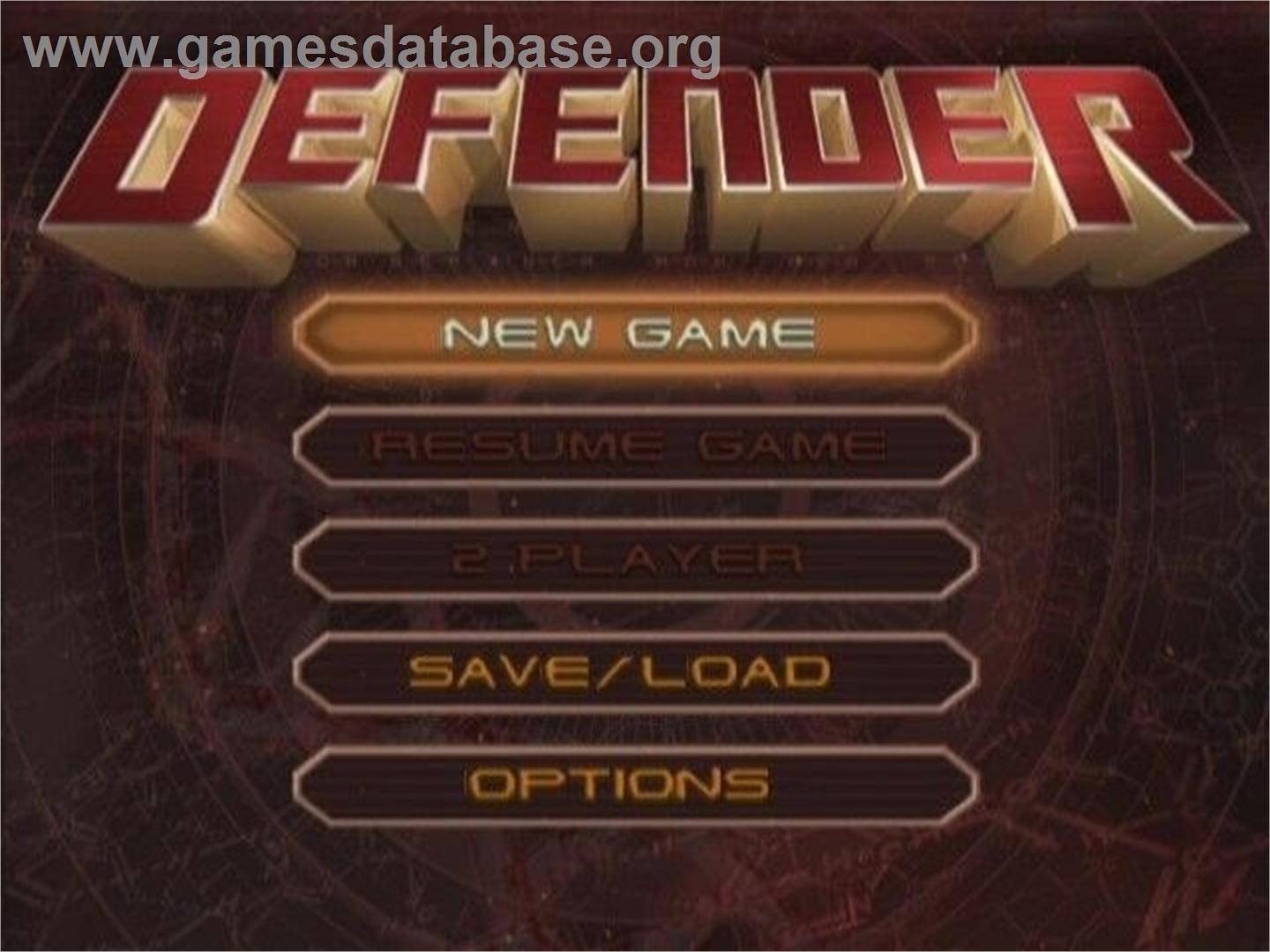 Defender - For All Mankind - Nintendo GameCube - Artwork - Title Screen