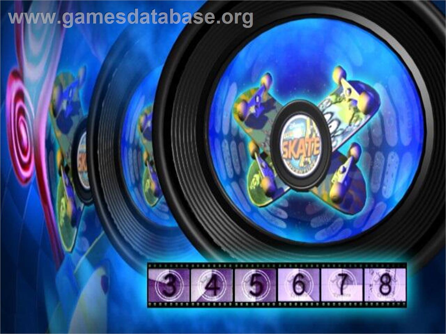 Disney's Extreme Skate Adventure - Nintendo GameCube - Artwork - Title Screen