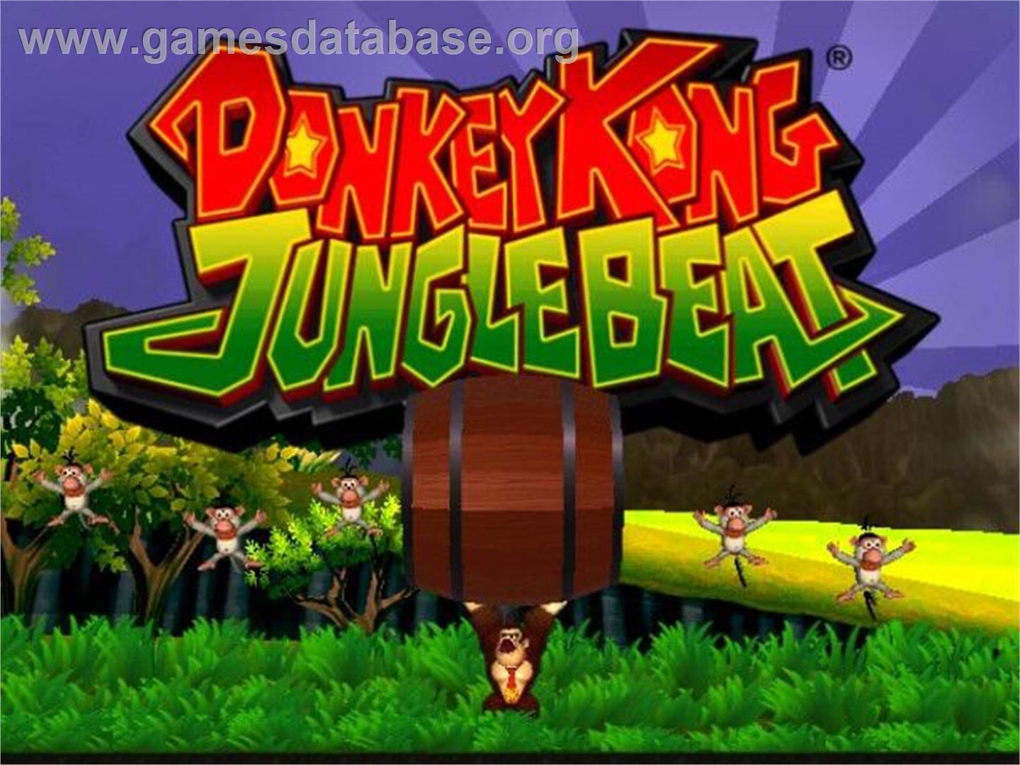 Donkey Kong Jungle Beat - Nintendo GameCube - Artwork - Title Screen