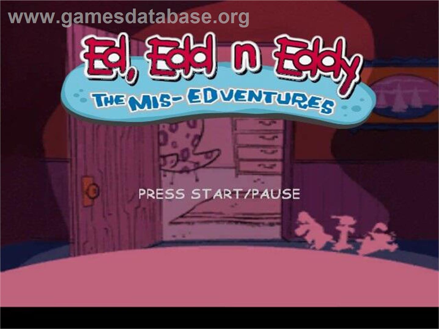 Ed, Edd n Eddy: The Mis-Edventures - Nintendo GameCube - Artwork - Title Screen