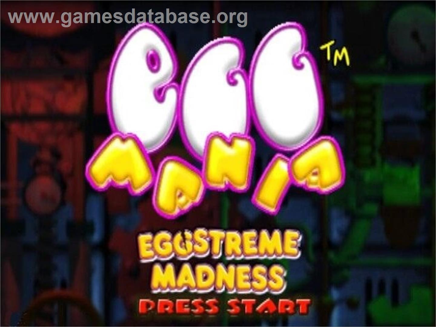 Eggo Mania - Nintendo GameCube - Artwork - Title Screen