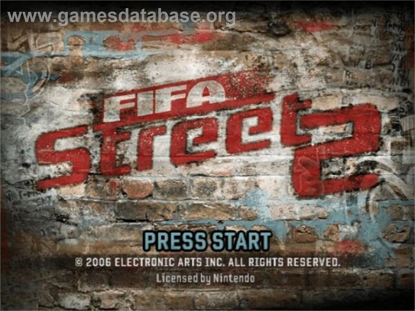 FIFA Street 2 - Nintendo GameCube - Artwork - Title Screen