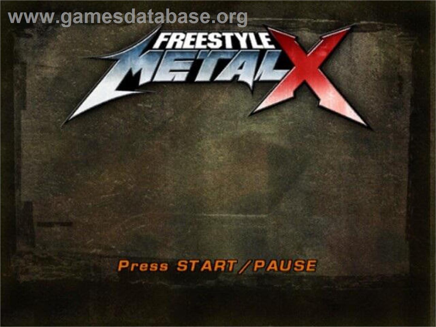 Freestyle MetalX - Nintendo GameCube - Artwork - Title Screen