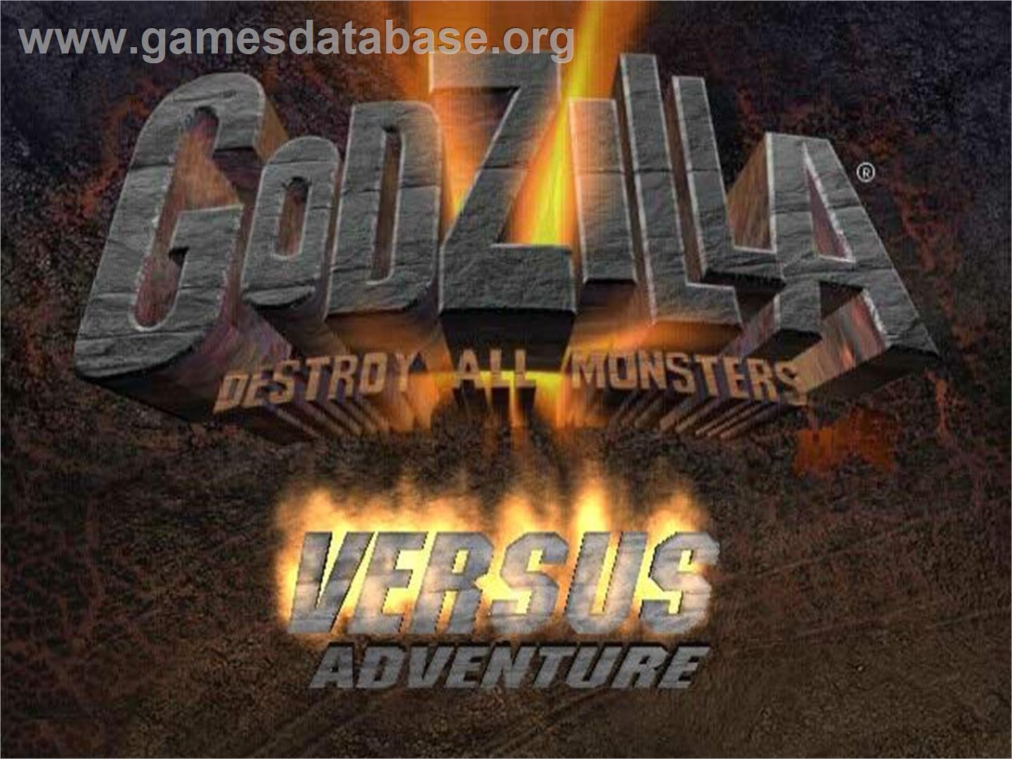 Godzilla: Destroy All Monsters Melee - Nintendo GameCube - Artwork - Title Screen