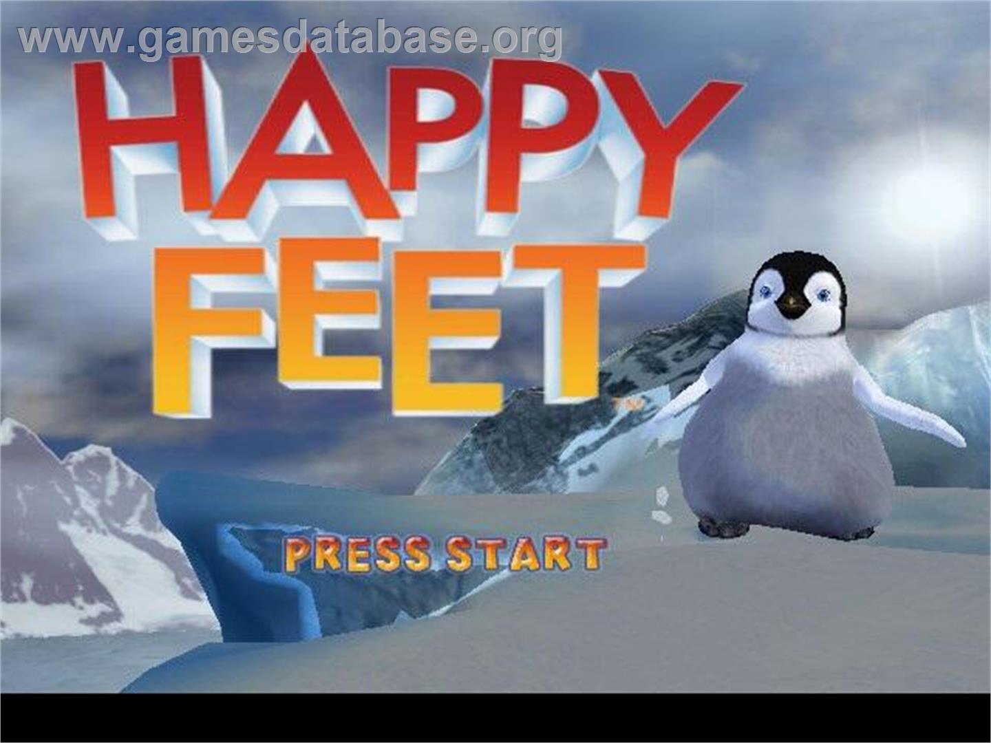 Happy Feet - Nintendo GameCube - Artwork - Title Screen