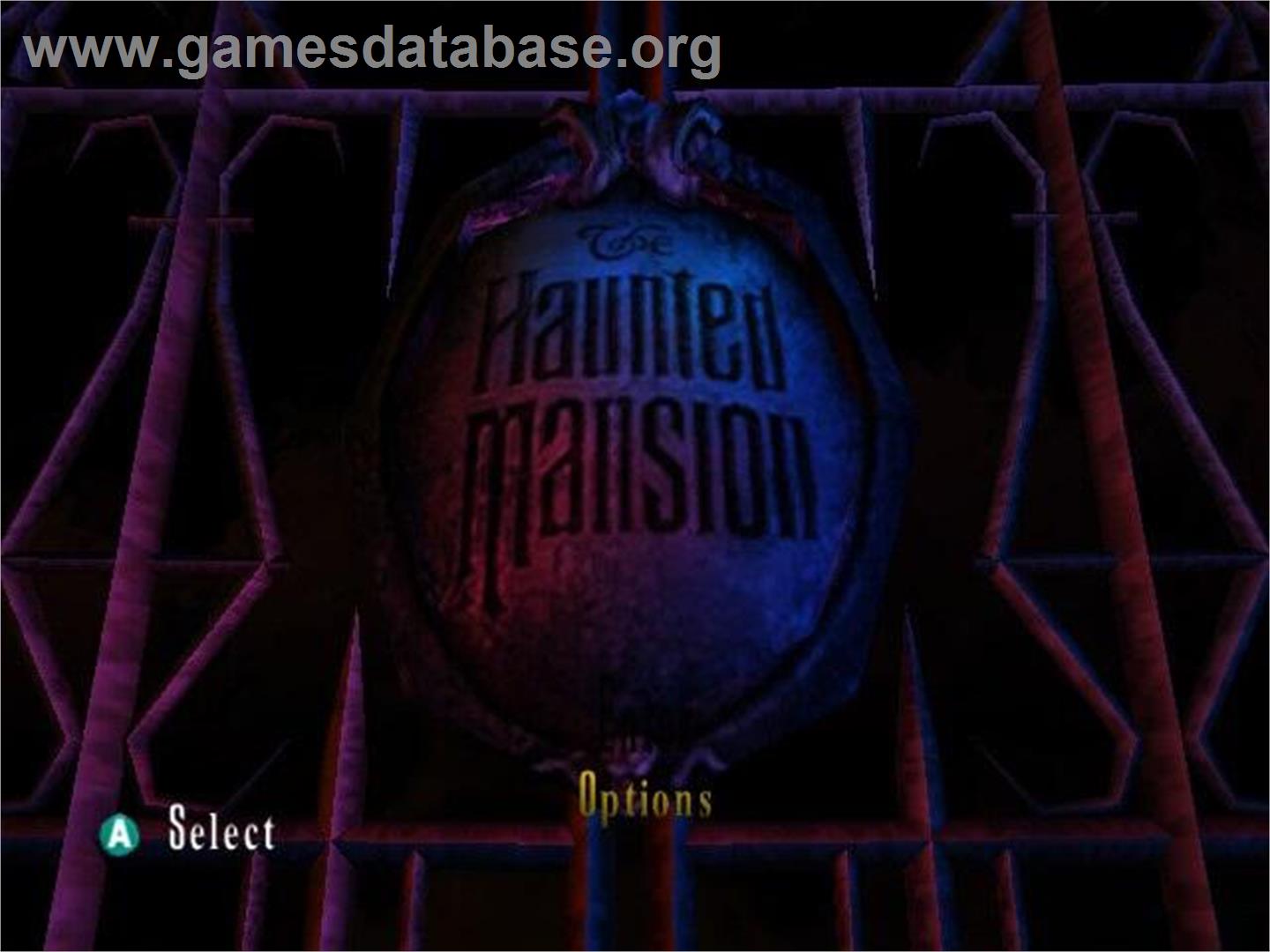 Haunted Mansion ,the - Nintendo GameCube - Artwork - Title Screen