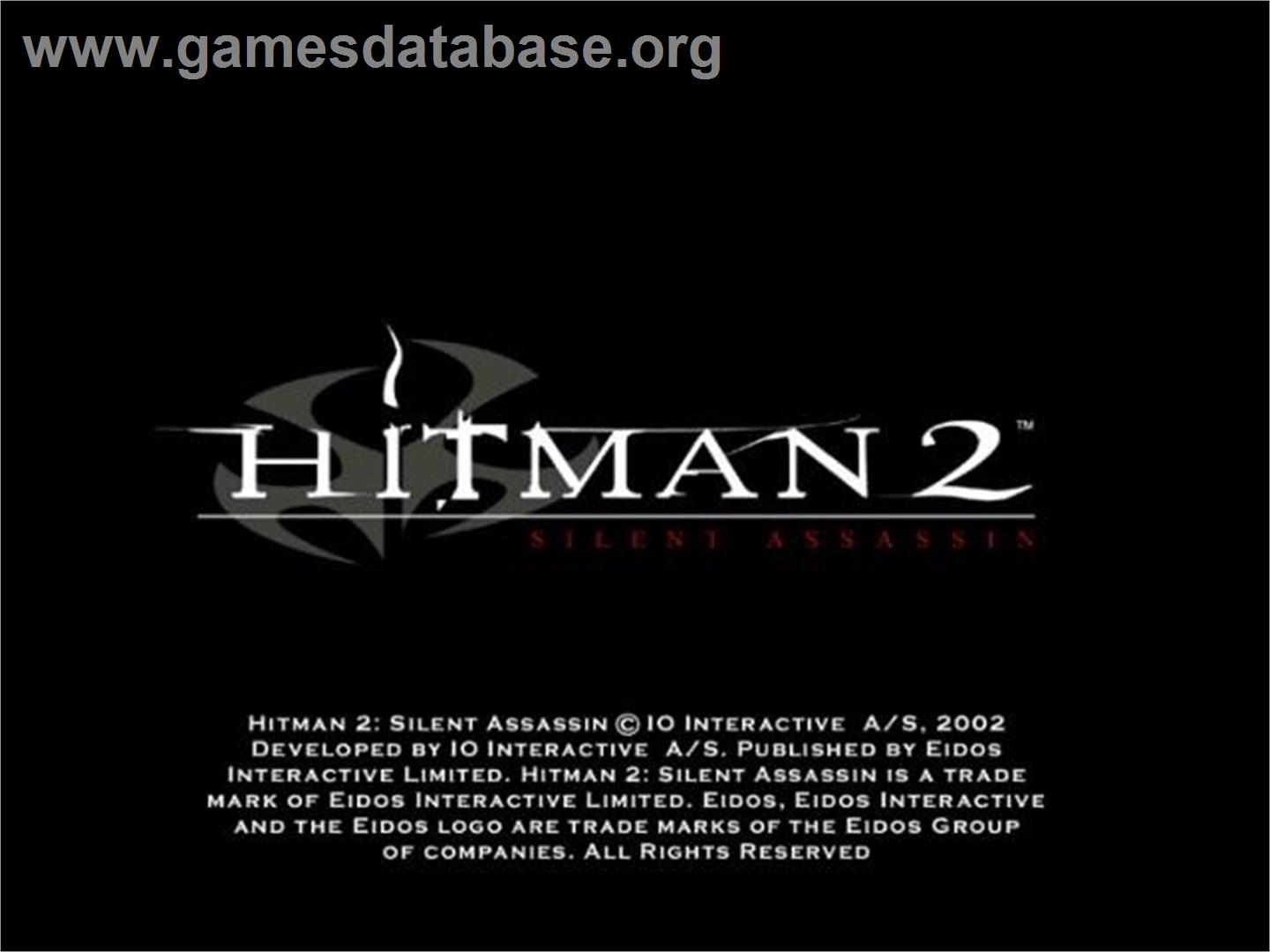 Hitman 2: Silent Assassin - Nintendo GameCube - Artwork - Title Screen