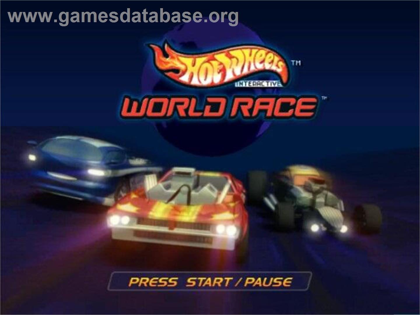 Hot Wheels: World Race - Nintendo GameCube - Artwork - Title Screen