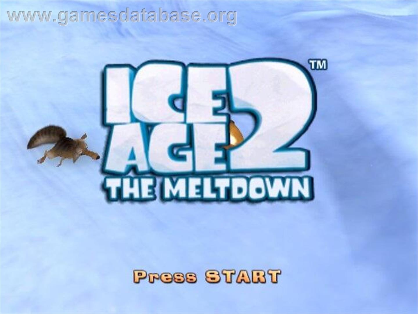 Ice Age 2 - The Meltdown - Nintendo GameCube - Artwork - Title Screen