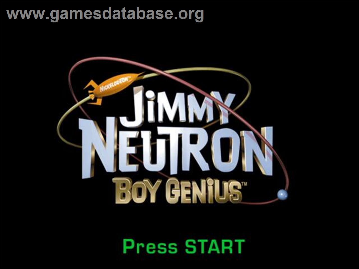 Jimmy Neutron - Boy Genius - Nintendo GameCube - Artwork - Title Screen