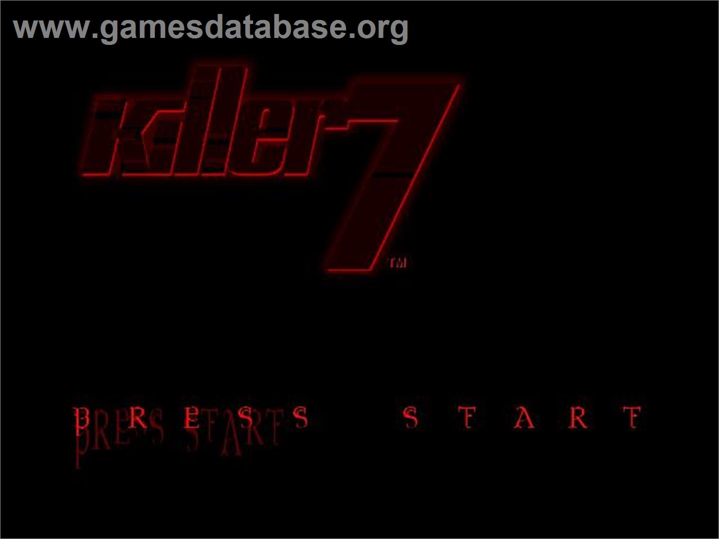 Killer7 - Nintendo GameCube - Artwork - Title Screen