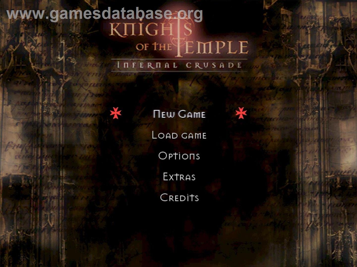 Knights of the Temple: Infernal Crusade - Nintendo GameCube - Artwork - Title Screen