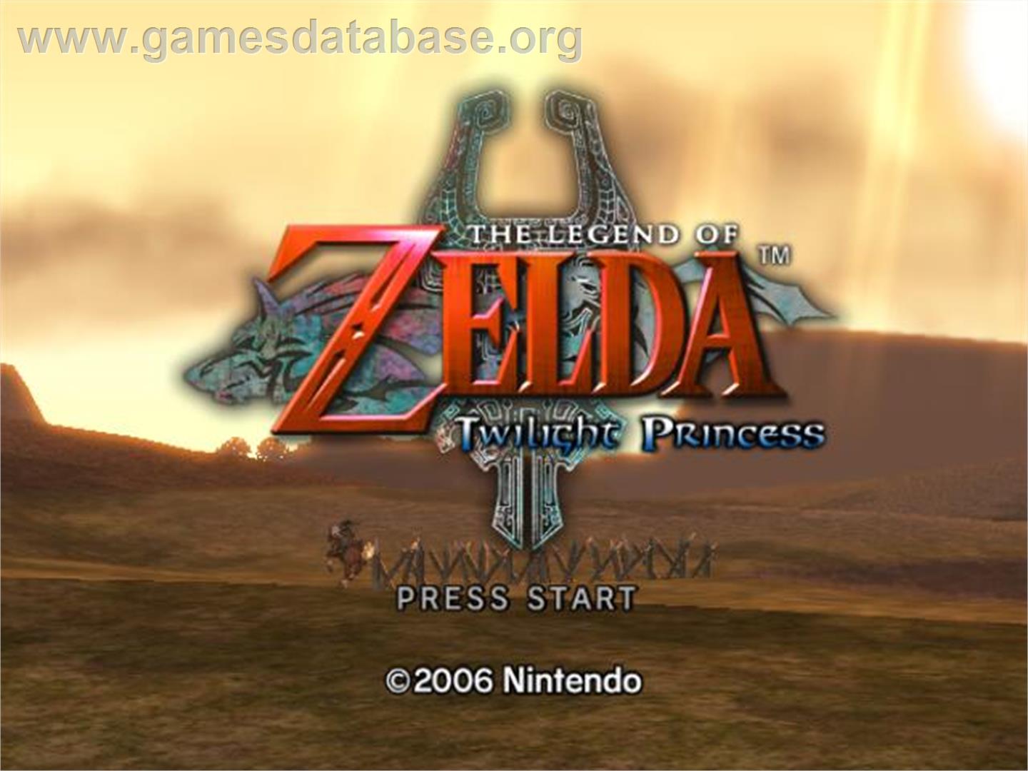 Legend Of Zelda - Twilight Princess, The - Nintendo GameCube - Artwork - Title Screen