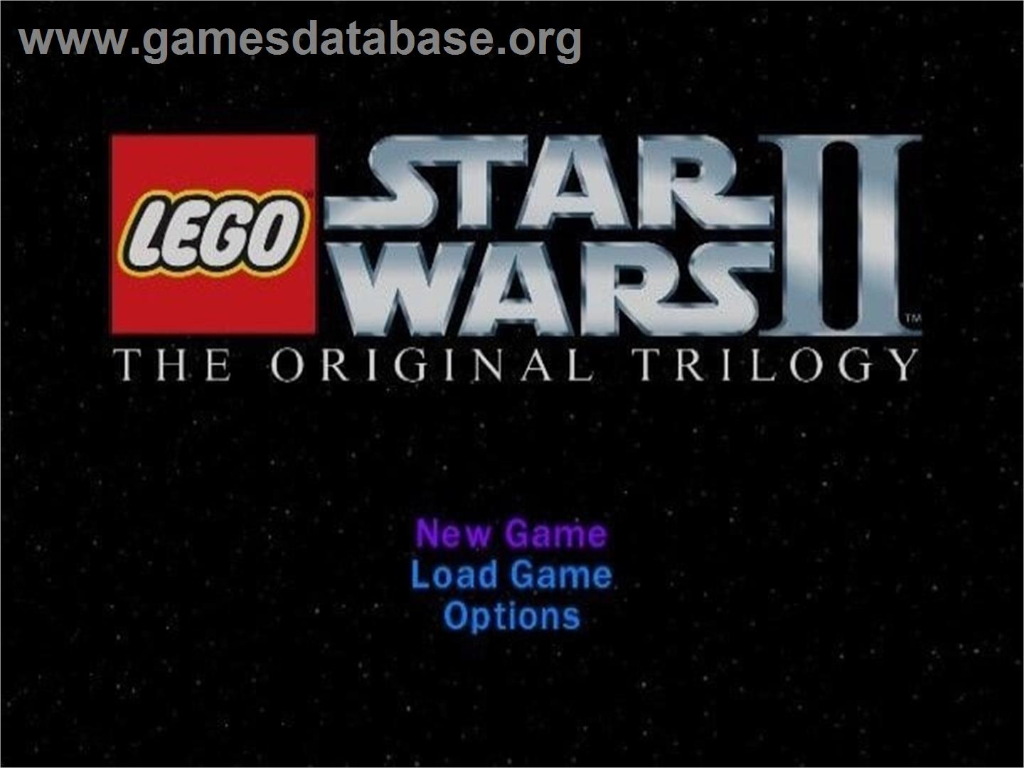 Lego Star Wars 2 - The Original Trilogy - Nintendo GameCube - Artwork - Title Screen