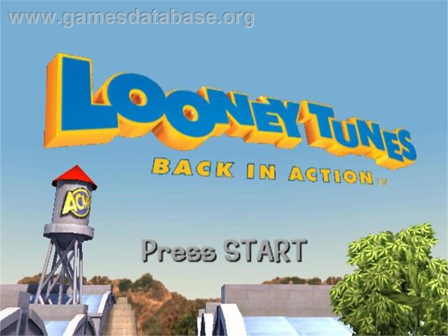 Looney Tunes: Back in Action - Nintendo GameCube - Artwork - Title Screen