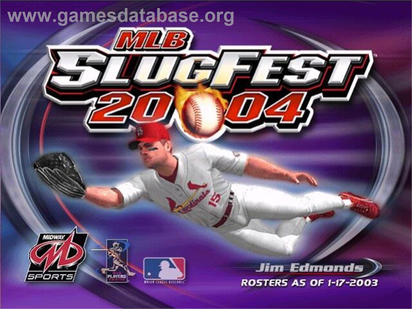 MLB SlugFest 20-04 - Nintendo GameCube - Artwork - Title Screen