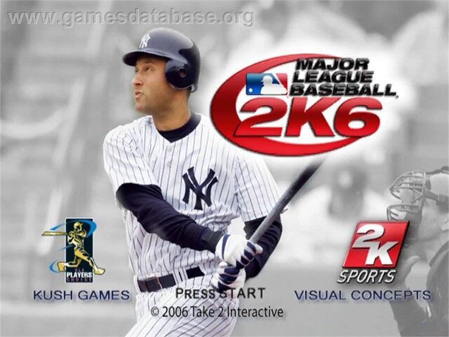 Major League Baseball 2K6 - Nintendo GameCube - Artwork - Title Screen