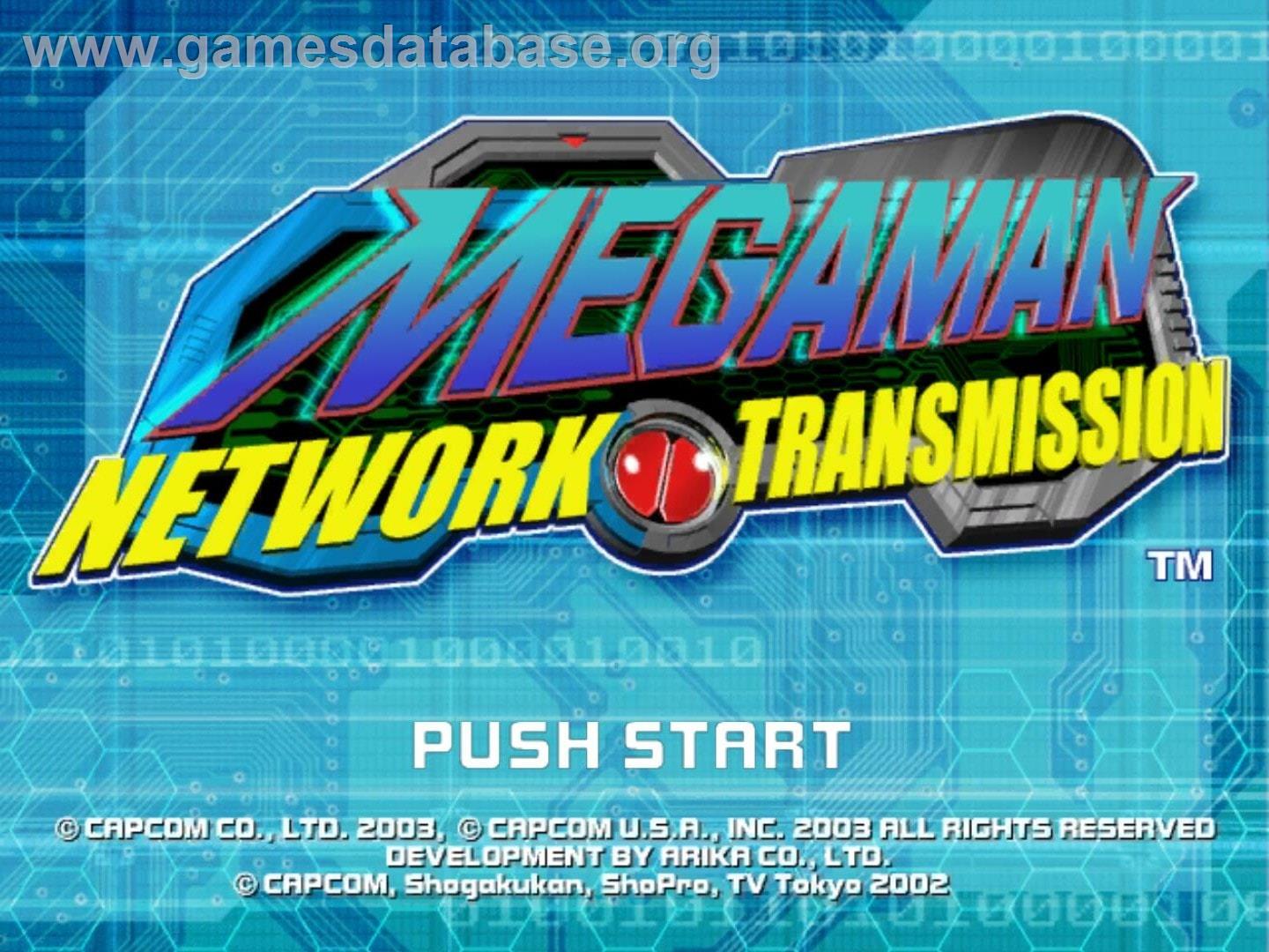 Mega Man Network Transmission - Nintendo GameCube - Artwork - Title Screen