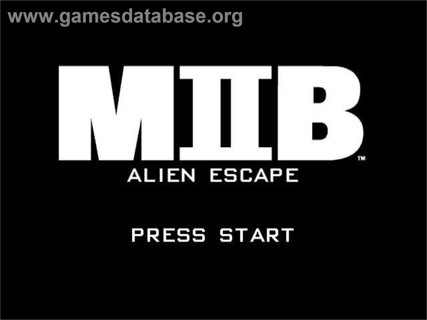Men in Black II: Alien Escape - Nintendo GameCube - Artwork - Title Screen