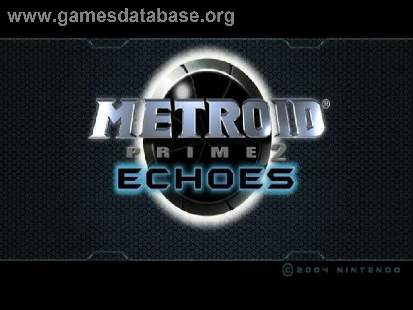 Metroid Prime 2: Echoes - Nintendo GameCube - Artwork - Title Screen