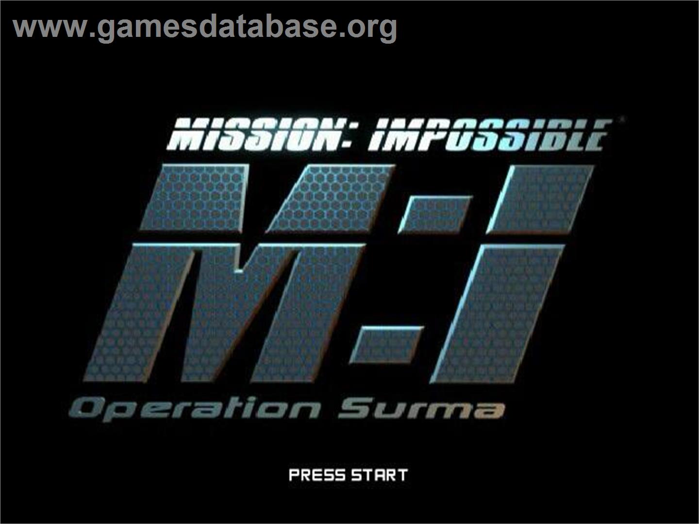 Mission - Impossible - Operation Surma - Nintendo GameCube - Artwork - Title Screen