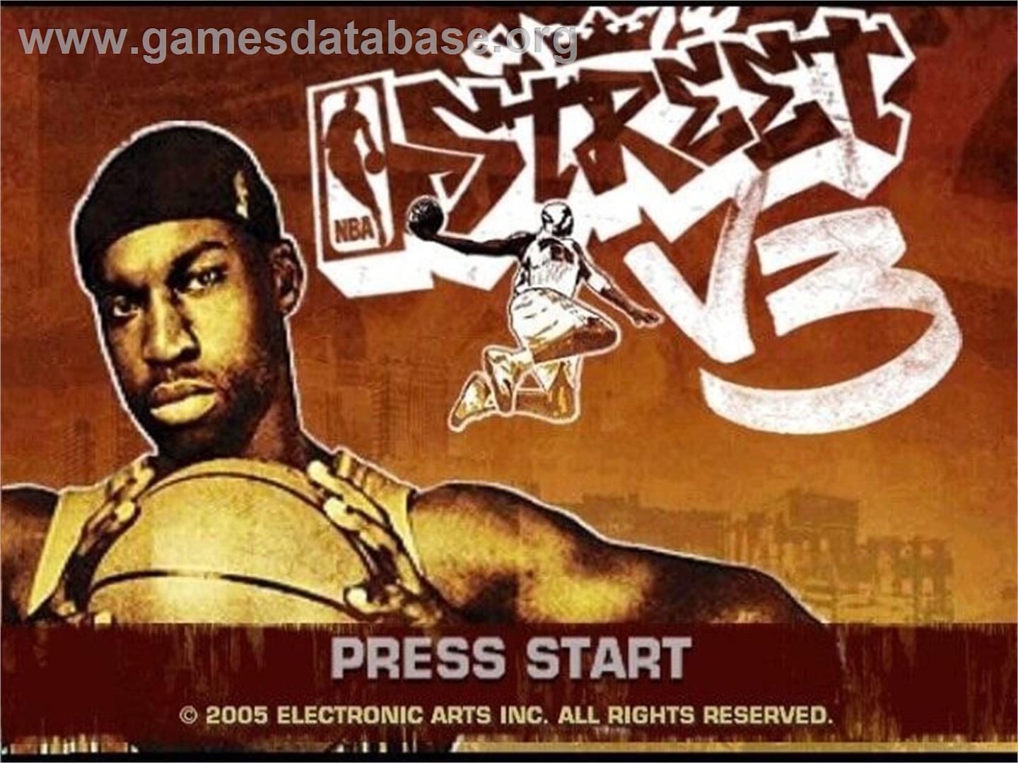 NBA Street V3 - Nintendo GameCube - Artwork - Title Screen