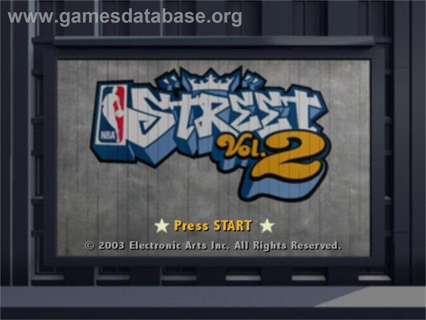 NBA Street Vol. 2 - Nintendo GameCube - Artwork - Title Screen