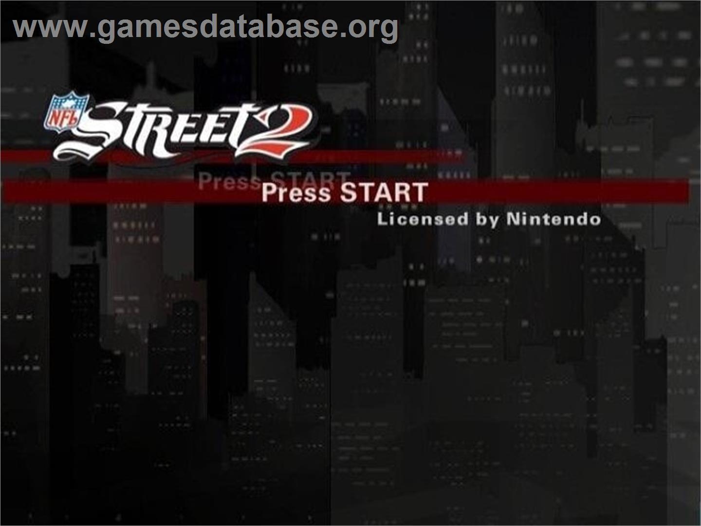 NFL Street 2 - Nintendo GameCube - Artwork - Title Screen