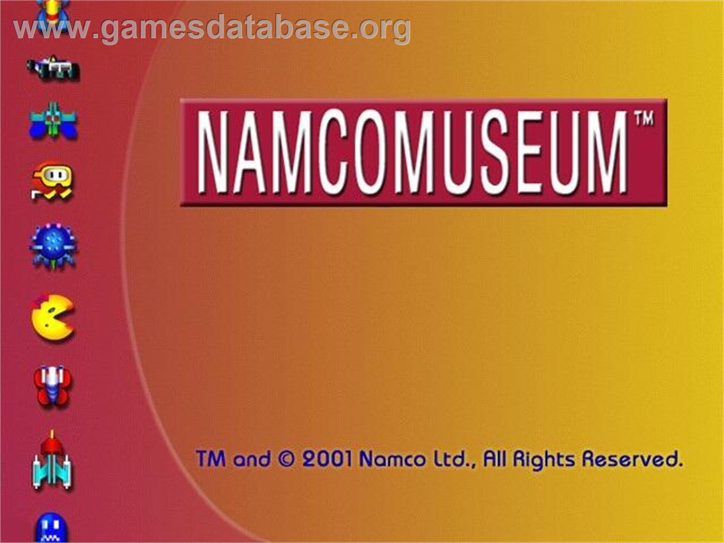 Namco Museum - Nintendo GameCube - Artwork - Title Screen