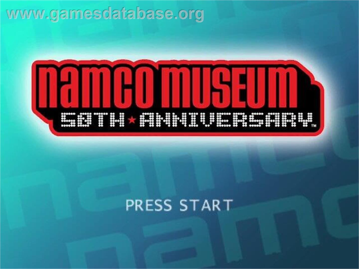Namco Museum 50th Anniversary - Nintendo GameCube - Artwork - Title Screen