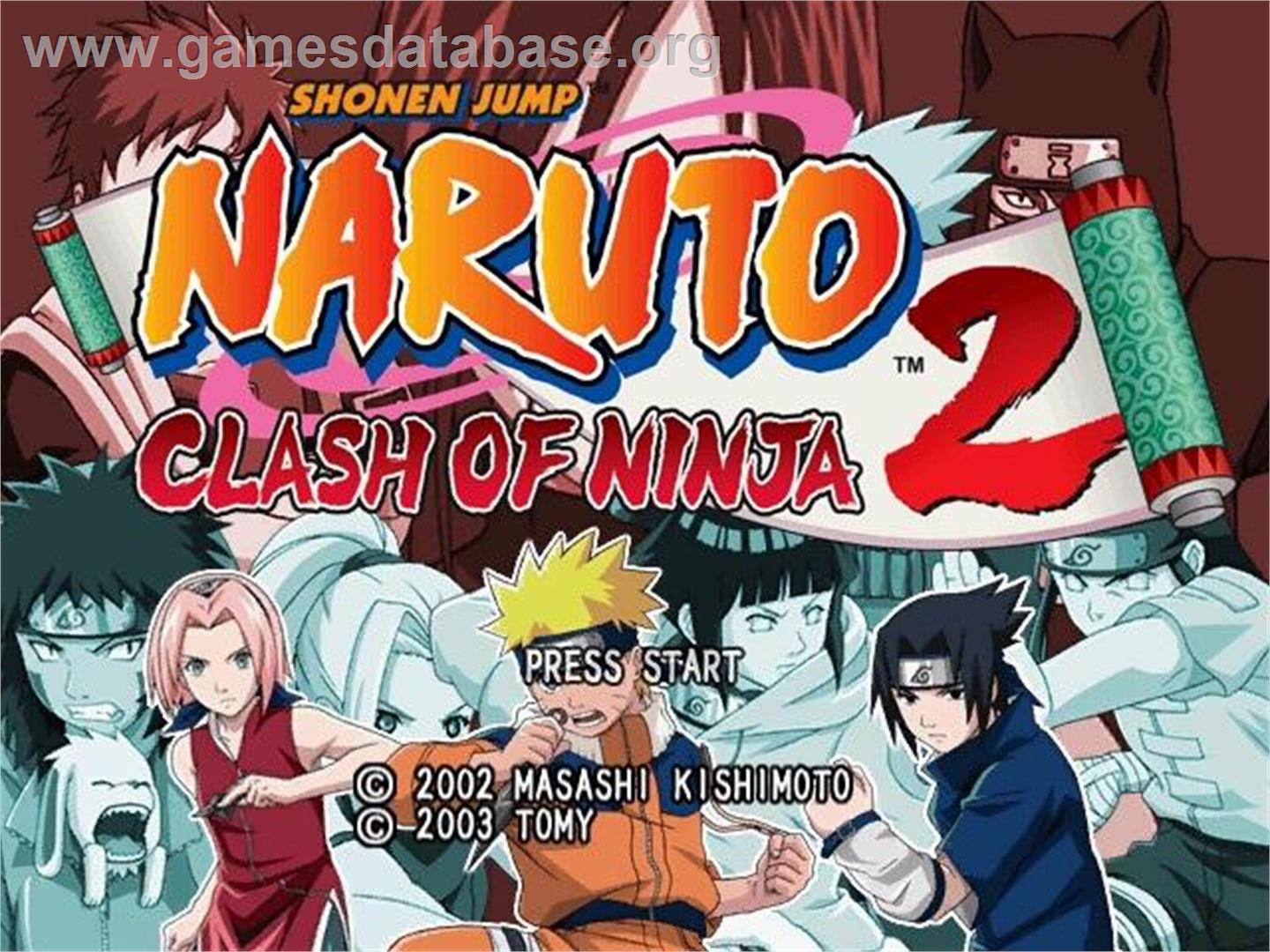 Naruto: Clash of Ninja 2 - Nintendo GameCube - Artwork - Title Screen