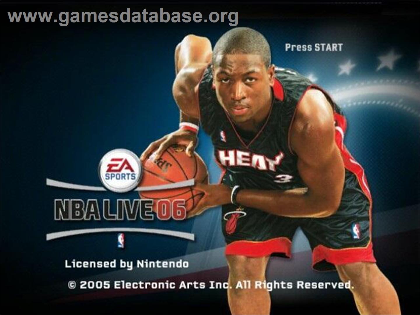 Nba Live 06 - Nintendo GameCube - Artwork - Title Screen